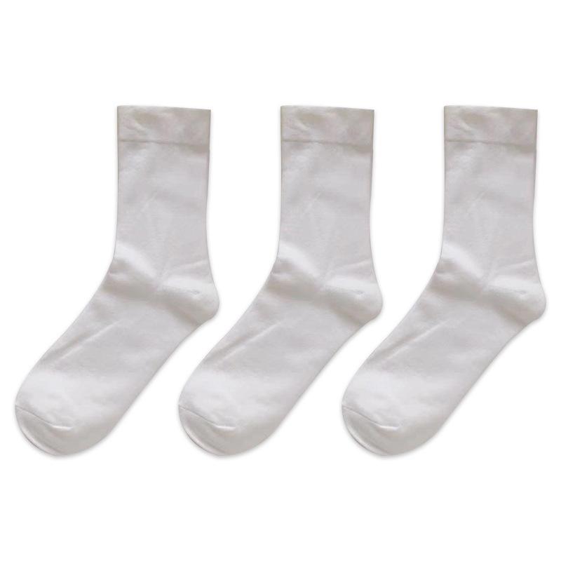 Product Introduction of Socks for Women2024 Spring and Fall New Japan and South Korea Four Seasons Simple Cotton Pile Socks Moon Socks Mid-calf Socks 12