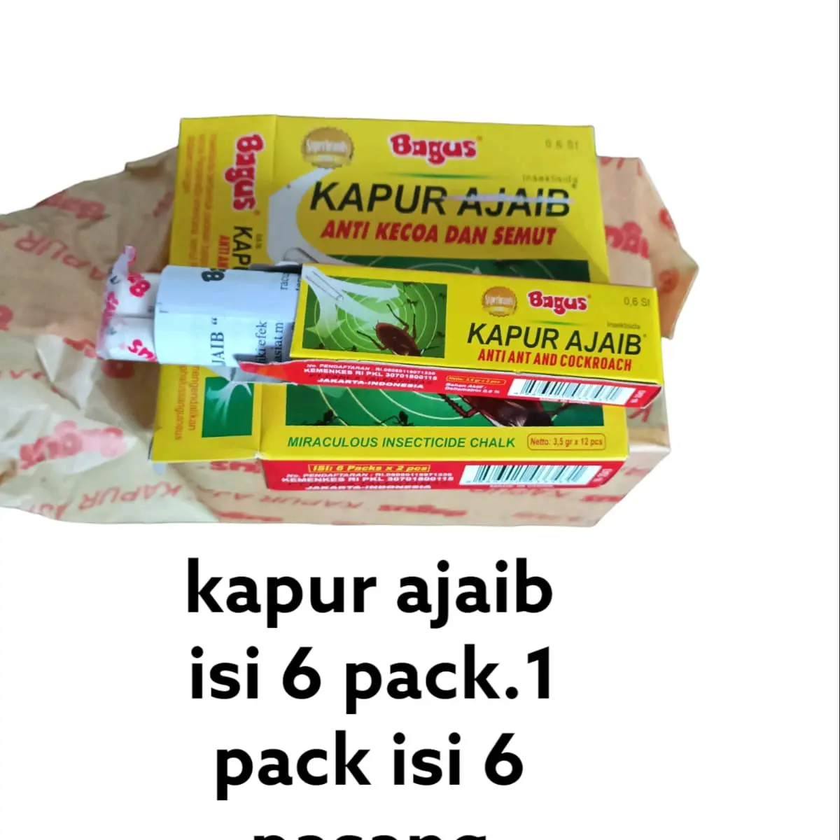 Kapur Semut bagus per slop isi 6 pack