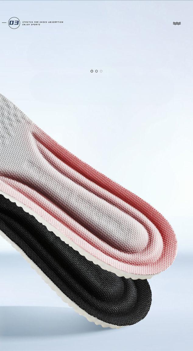 Product Introduction of Buy one and get one free EVA shock absorption, sweat absorption, deodorant and breathable men's and women's insoles 5