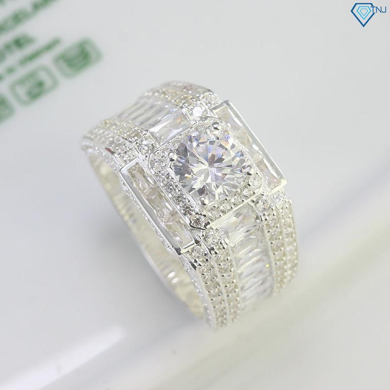 Nhẫn bạc nam đính full đá cao cấp NNA0756 - Trang Sức TNJ