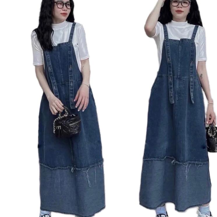 Váy Yếm Bò Dáng Dài basic dáng dễ thương cho nữ @Imaybi14.Clothing