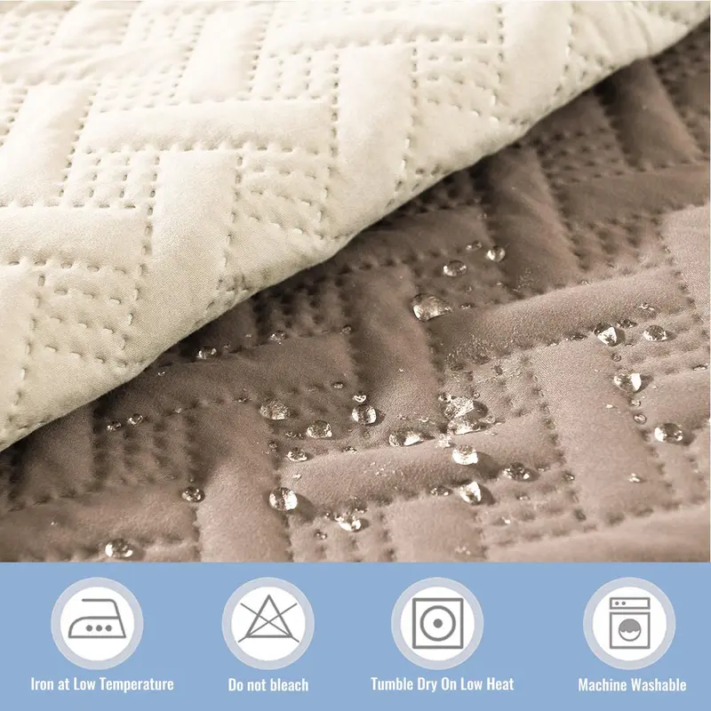 Double-sided Woven Pattern Pet Sofa Blanket, Waterproof Anti-fouling Pet Bed Mat, Home Furniture Couch Cover for Most Cats Dogs 2