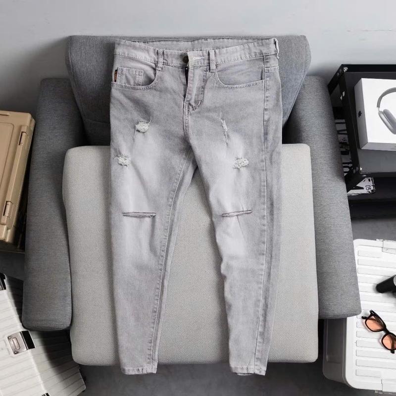 Quần jean slim fit vải co dãn Menswear Pants Voi regular fit jeans Có Túi