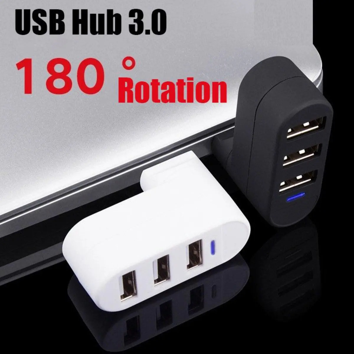 Bộ Chuyển Đổi HUB USB 3.0, Có Thể Xoay 180 °, 3 Cổng USB 3.0, HUB 2.0, Bộ Chia Tốc Độ Cao, Tương Thích Với Mac, Lenovo, Xiaomi, PC, Máy Tính Bảng, Phụ Kiện Huawei