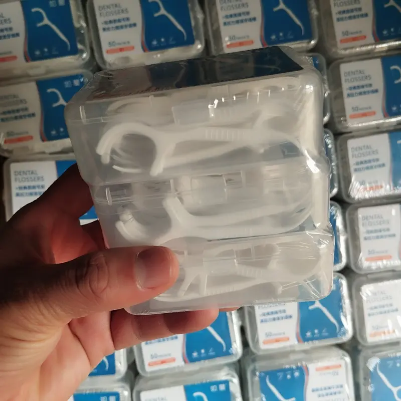 Dental Floss - Sét 9 - 12 hộp chỉ nha khoa tiệt trùng , thân nhỏ mảnh ,sợi chỉ mảnh , đầu tăm nhọn 6
