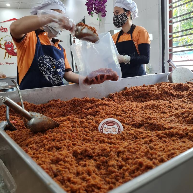 Product Introduction of [Tặng Khô Gà] Combo 2 Hộp: Ruốc Mắm Tép Chưng Thịt 450g + Ruốc Tôm 250g Nguyên Nhàn 6
