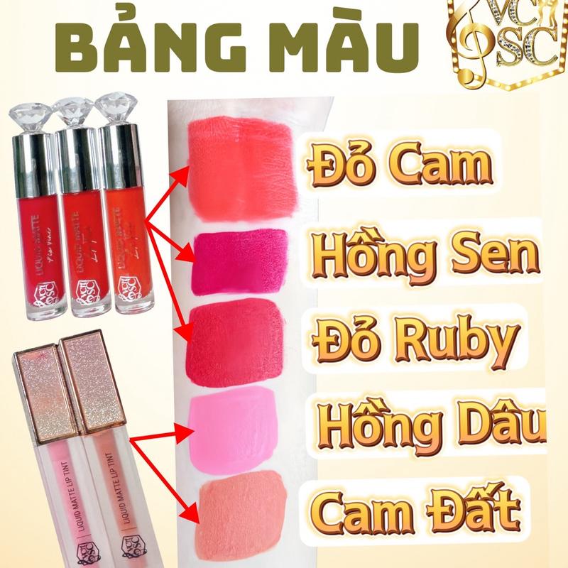 SON MÔI DẠNG KEM [ VCSC - Chính Hãng] HỖ TRỢ TẠO MÀU MAKEUP CHO MÔI