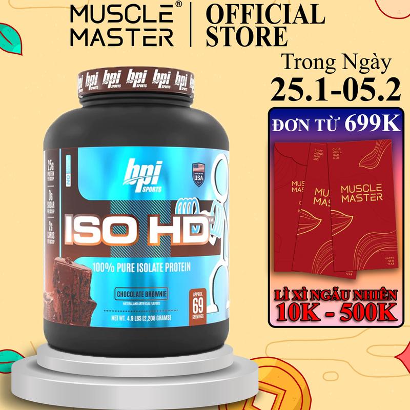Bột Whey Isolate BPI Iso HD 2.3kg
