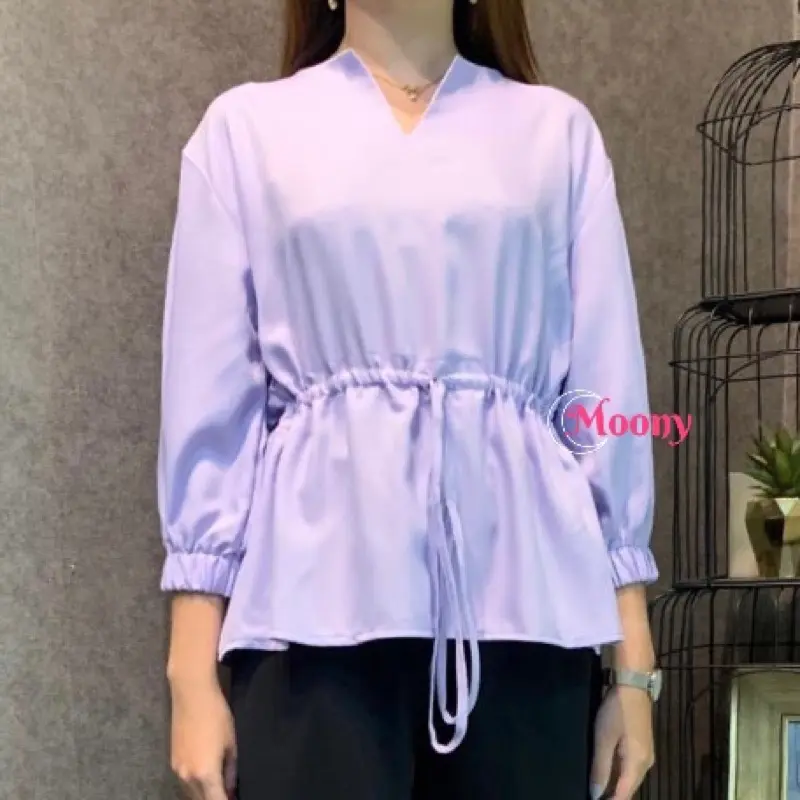 BRIEL TOP SERUT Atasan Wanita Twill 3