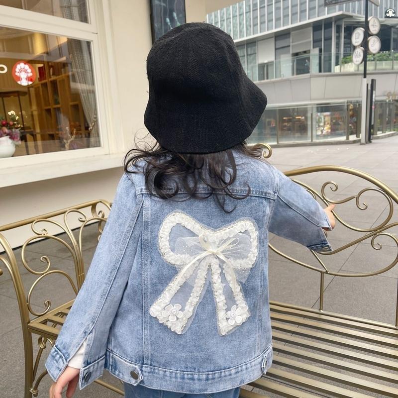 Product Introduction of Áo Khoác Denim, Cho Trẻ Cũ, Nữ Trẻ Em, Phiên Bản Mùa Xuân Và Mùa Thu 2023, Hàng Mới Về, Thích Hợp Cho Học Sinh Mùa Thu, [Giảm Giá] 5