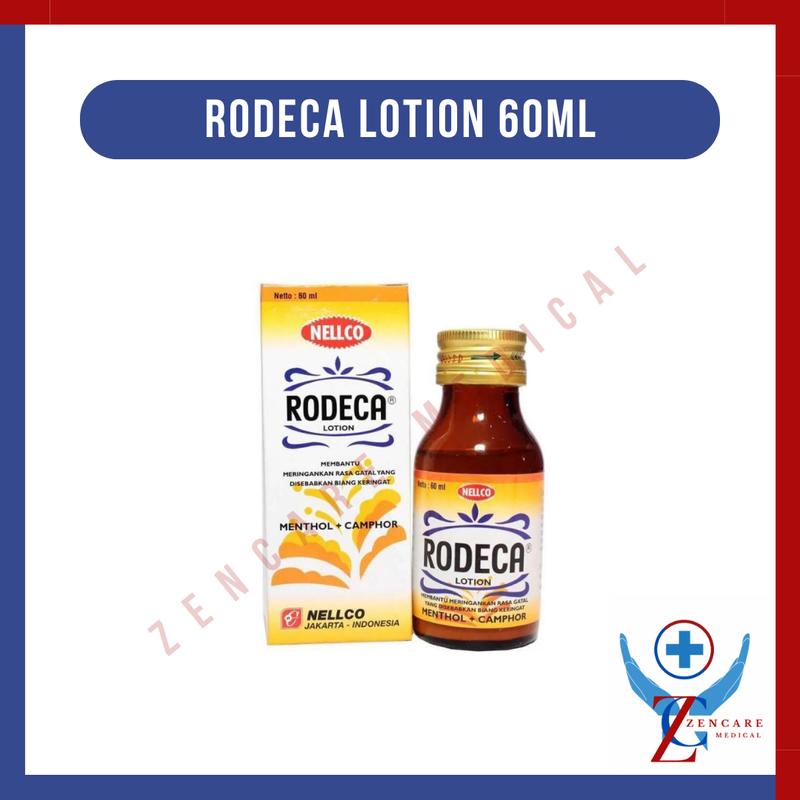 Nellco Rodeca Lotion Menthol + Camphor Bedak Cair 60 Ml - Shop | Tokopedia