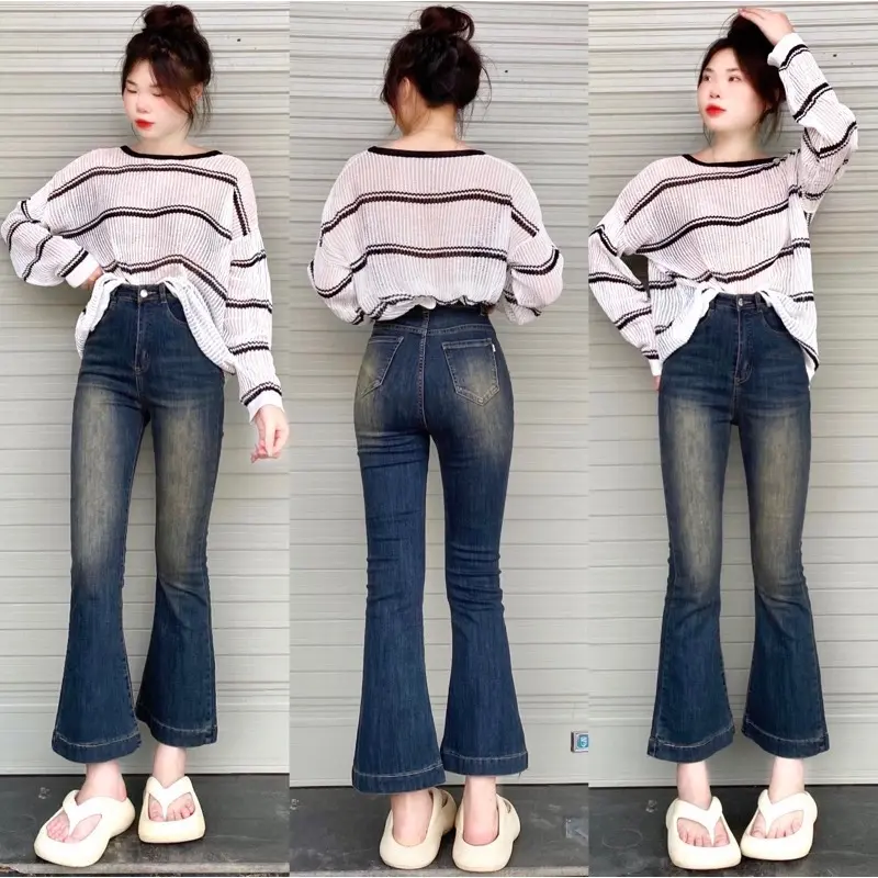 [88cm - NẤM LÙN] Quần JEAN LOE LỠ CHO NÀNG HOTTREND [LO3] Nữ Jean 2
