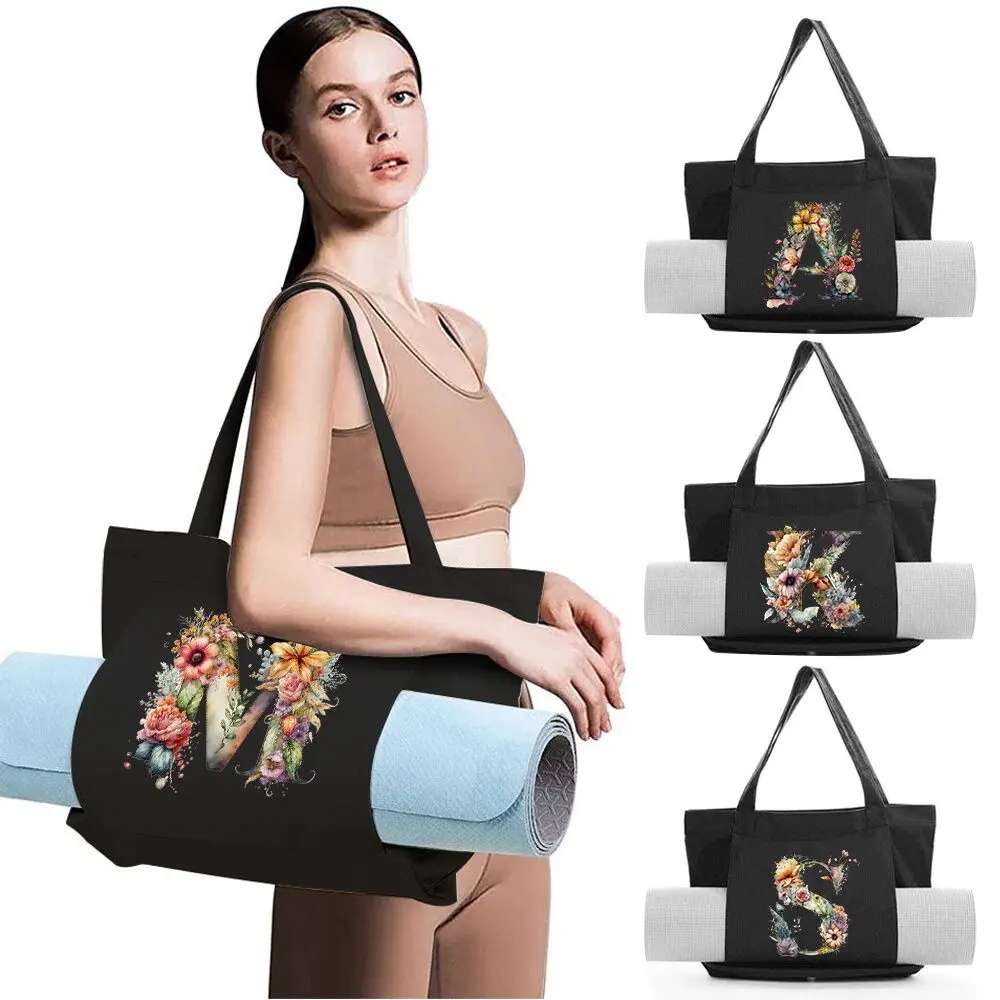 Hot Tas matras yoga Canvas texture Fitness Studio Yoga Bag Unisex Yoga Bag Printed Gym Yoga Bag Highly praised new model