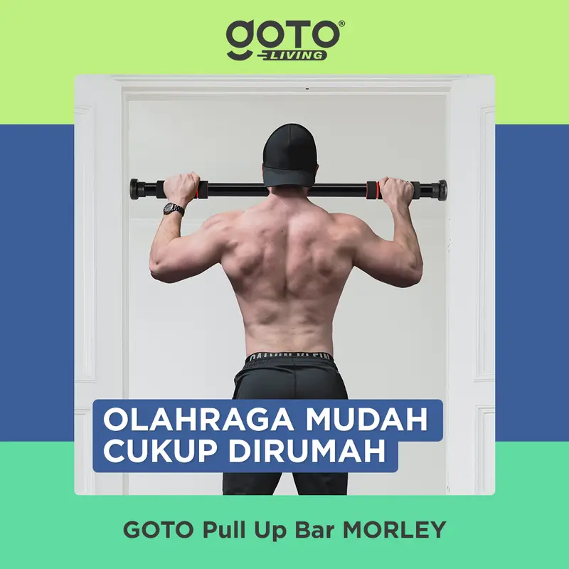 Goto [COD] Morley Alat Fitness Pull Up Bar Gym Dinding Pintu Olahraga Rumah 1