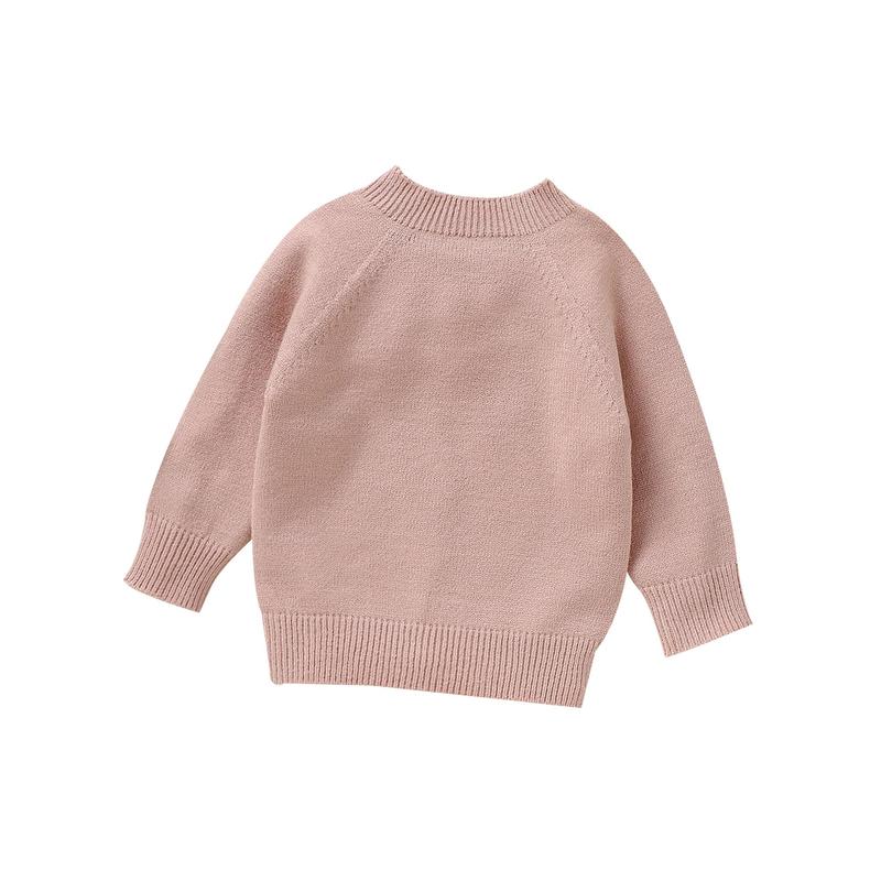 Product Introduction of Toddler Autumn Winter Knit Sweaters Long Sleeve Round Neck Solid Color Knitwears 52