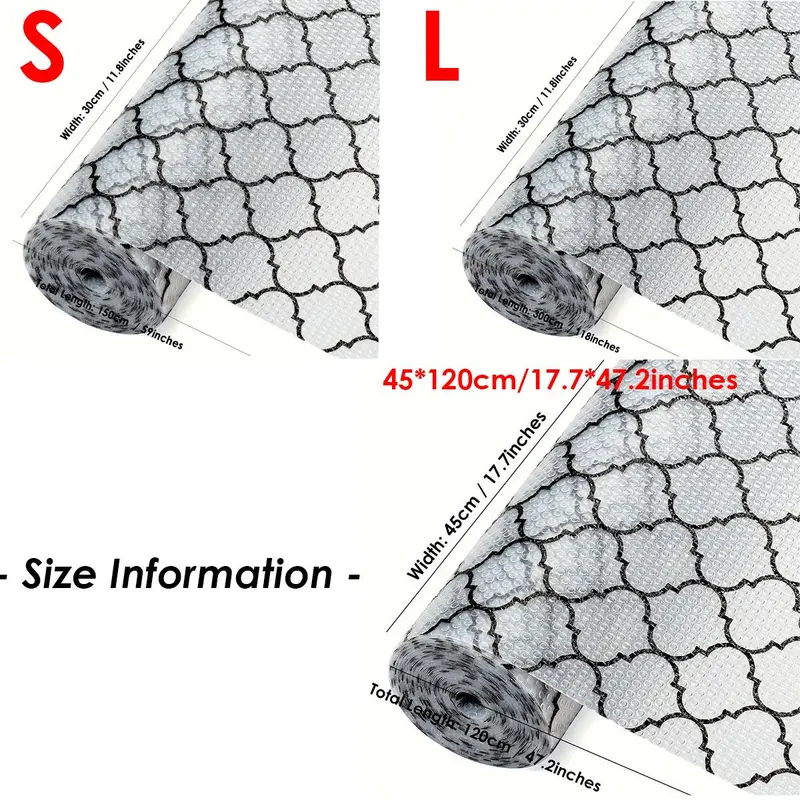Fish Scale Pattern Drawer Liner, Non-slip Shelf Liner, Multi-purpose Placemat, Waterproof Shelf Paper for Kitchen Cabinets 1