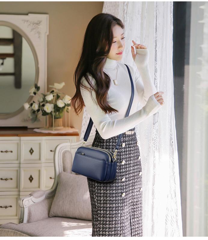 COD Tas Selempang Tas simple Tas Mini Tas Lokal Kualitas Import Kulit Wanita 8