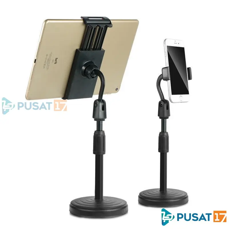 STAND HP ADJUSTABLE UNIVERSAL / HOLDER MEJA / HOLDER STAND LIVE  / STAND HP ROTARI 360 STAND HP HD25 / STAND HD25 2
