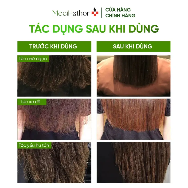 Kem Ủ Xả Nuôi Dưỡng Tóc Thảo Dược TInh Dầu Chính Hãng MECIHATHOR Repair Mask 2in1 Dưỡng Tóc Suôn Mượt Óng Ả 250ML 2