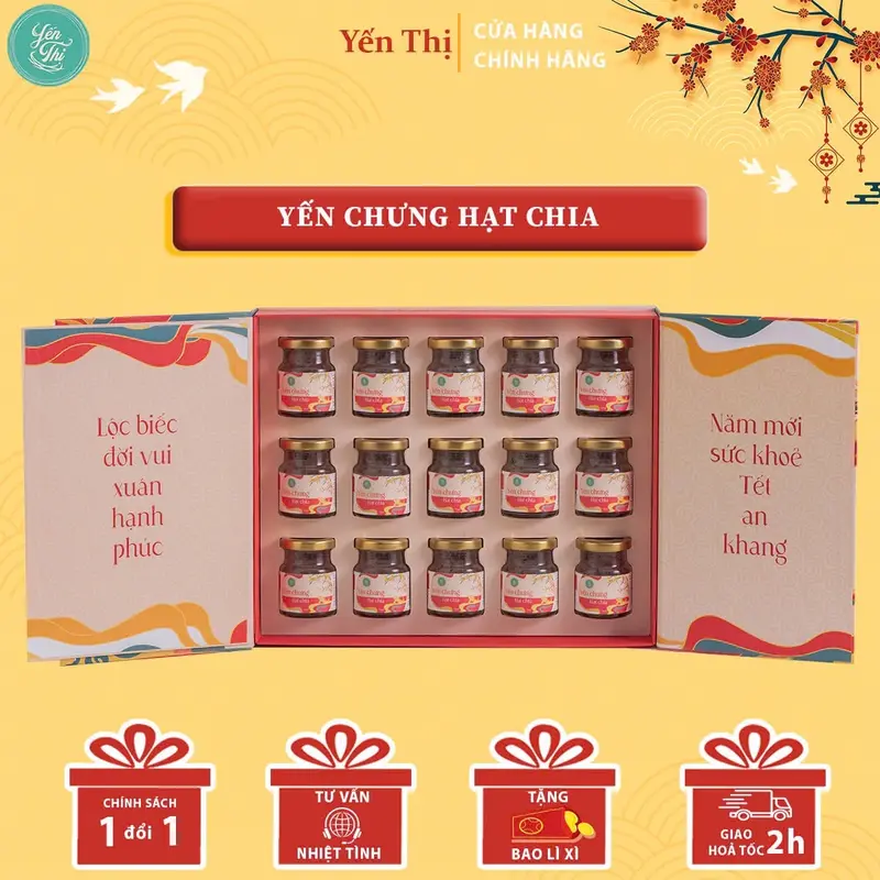Set 15 hũ yến chưng sẵn Yến Thị (70ml x 15) 4