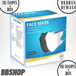 Masker Duckbill 3Ply Isi 50Pcs | Masker Duckbill Ekonomis