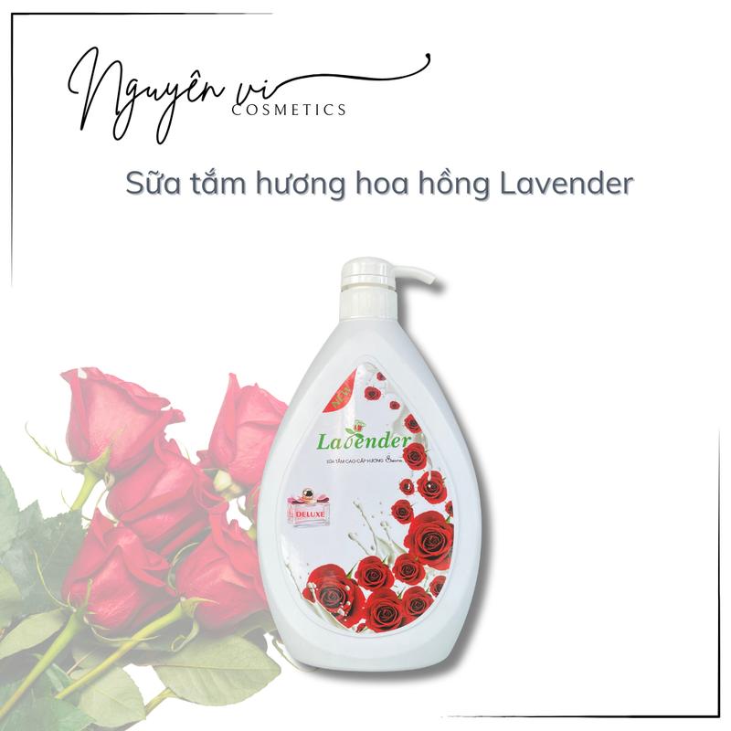 Sữa tắm Lavender hương nước hoa 1000ML | Dưỡng ẩm và làm mềm mịn da