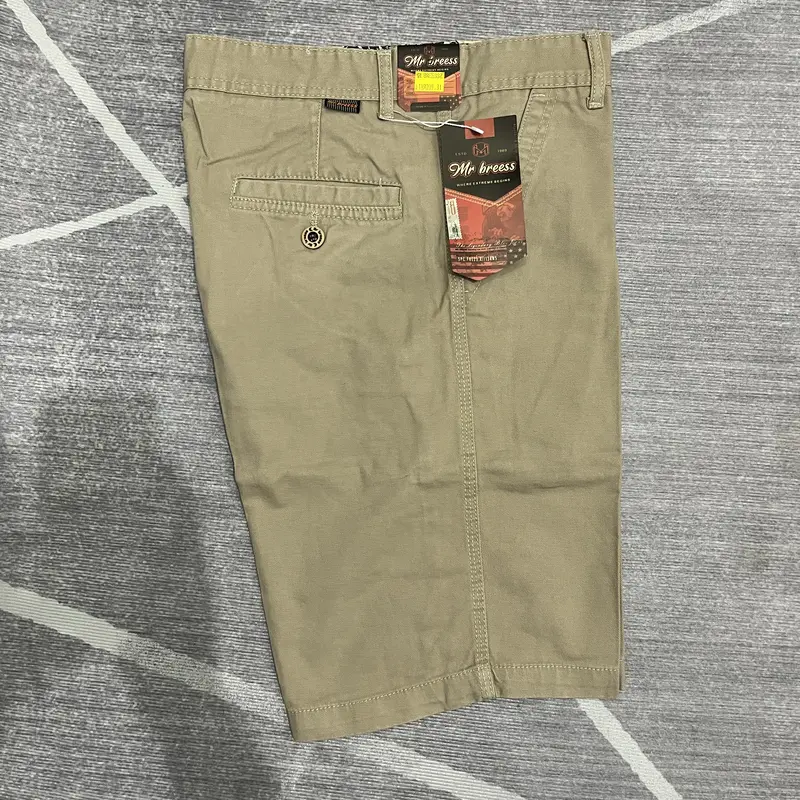 Mr Bress Celana Pendek kanvas Pria Original Bahan Katun Lembut Non Stret Size 28-38 2