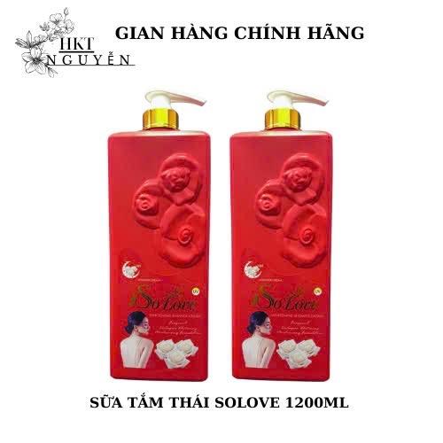 Sữa tắm Thái  (combo 2 chai)  Solove Line màu đỏ 1200ml - Dưỡng Ẩm Da Body - Dưỡng Body, Dưỡng Da Body Women Làm Đẹp Da Nữ