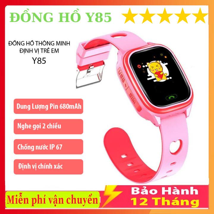 Đồng Hồ Thông Minh Trẻ Em Chống Nước Y85 Lắp Sim Nghe Gọi 2 Chiều, Định Vị, Có Game - Tiếng Việt- Pin Khỏe Giá Siêu Rẻ