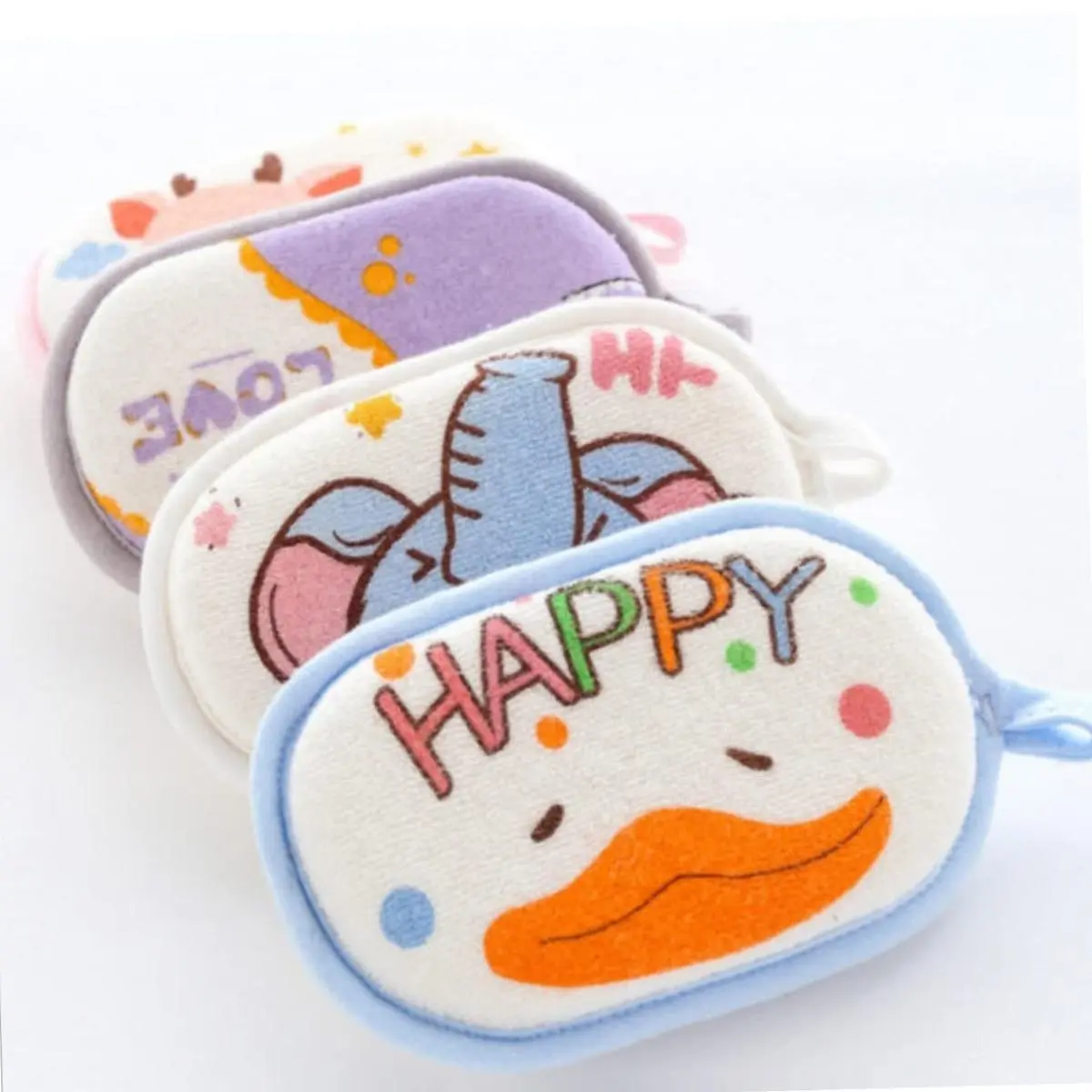 Baby Bath Sponge For Bath Wash Cute Animal Shapes Bath Sponge For Kids Reusable Bathroom Accessories For Newborn Baby Toddlers Kids