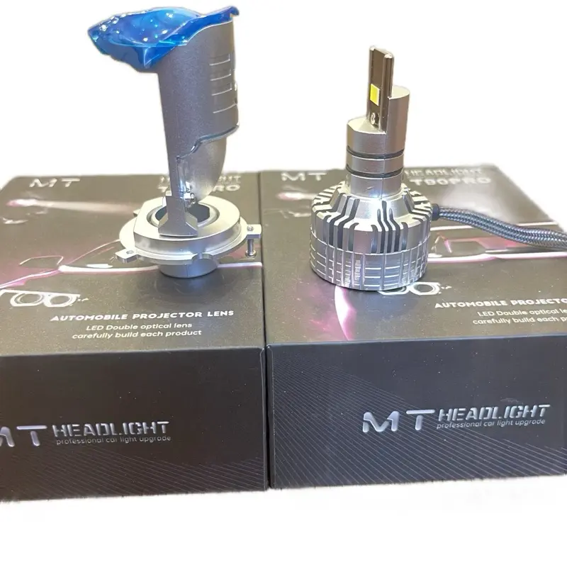 Đèn bi led mini T90PRO  H4 cao cấp- Đèn Pha Đèn ô tô xe máy - T90 Pro New 2024 - Ánh Sáng 5k5 Viền Cắt Chói-BH 24 Tháng 4
