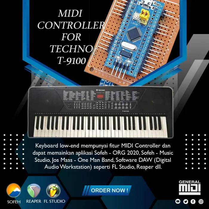 Modul MIDI Controller Techno T-9000 T-9100