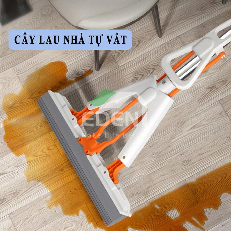  EDEN Cây Lau Nhà Tự Vắt Thông Minh Bằng Xốp Cao Su Non Thấm Hút Siêu Nhanh Chỉ Với 3s Cây Lau Nhà Bằng Mút Xốp Loại Tốt Lau Sàn Làm Sạch 