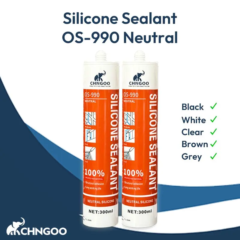 LEM SEALANT, LEM KACA, LEM TOILET, LEM PLASTIK CHNGOO Neutral OS-990 300ml 8