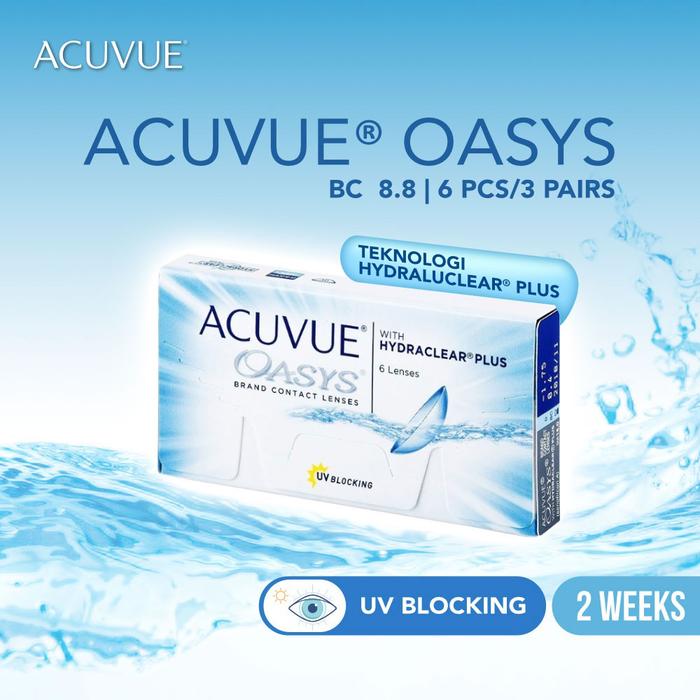 Gambar Softlens Clear - Acuvue Oasys - -0.50 dari Optik Seis Official Kota Administrasi Jakarta Pusat Tokopedia