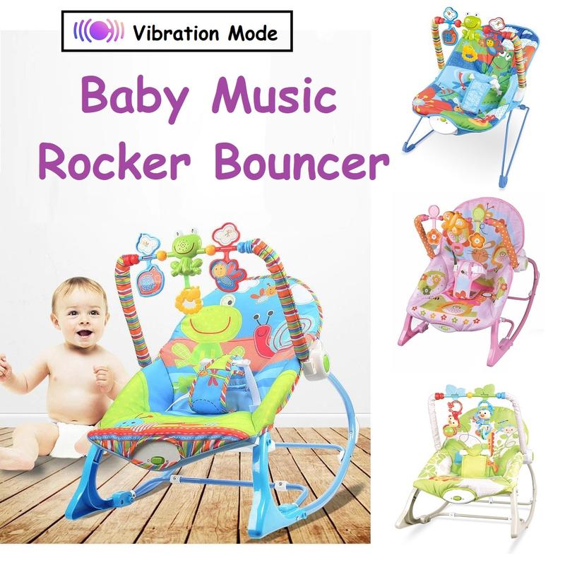 Rocker Bouncer Toddler with Music & Vibration Mode Swing Rocking ...