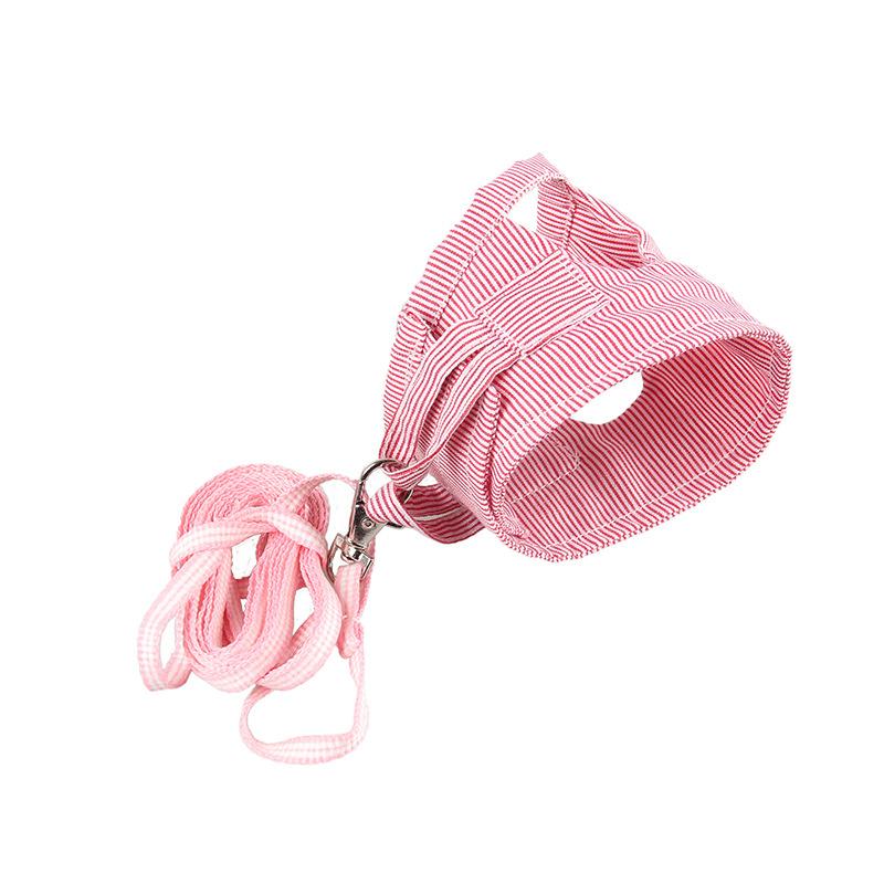 Product Introduction of S/L Small Pets Chest Strap Hamster Outdoor Traction Rope Adjustable Harness Leash Vest for Rabbit Hedgehog Chinchilla Guinea Pig 10