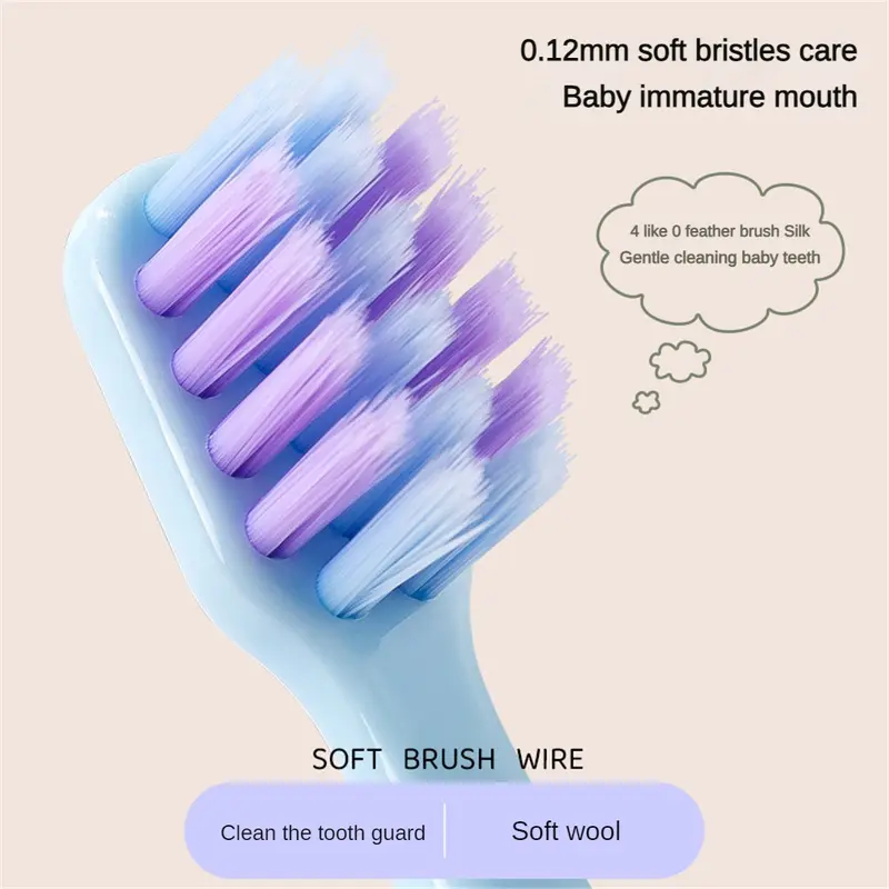 Bàn Chải Đánh Răng Cho Em Bé Bộ 4 Chiếc, Siêu Mềm, Thích Hợp Cho Trẻ Em Từ 3-15 Tuổi, Thiết Kế Hoạt Hình Dễ Thương, Đầu Nhỏ Cạo Sạch, Lông Mềm Thoải Mái Cho Em Bé 2