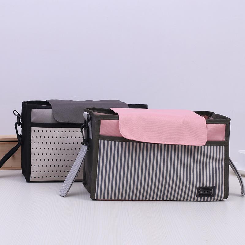 Product Introduction of Baby Stroller Hanging Bag Bottle Diaper Pants Large Capacity Storage Mommy Shoulder Bag 15