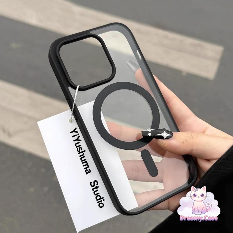 Ốp điện thoại sạc không dây từ tính hình vuông sang trọng cho iP 16 15 14 13 12 11 Pro Max X XS Max XR 7 8 Plus