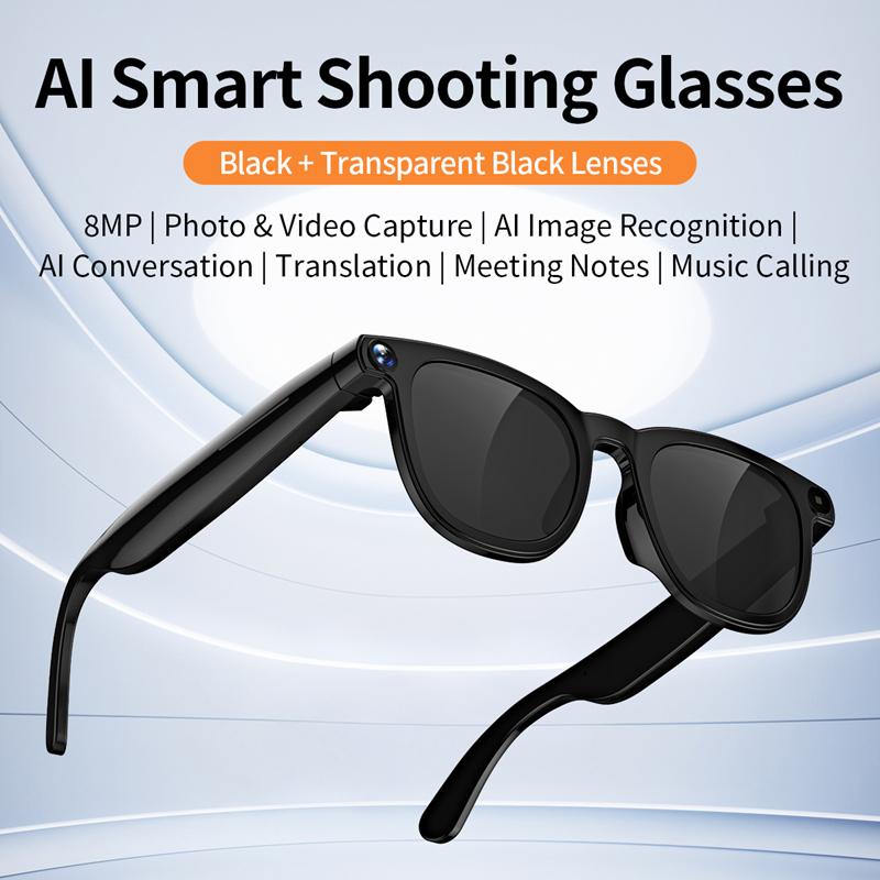 800W 4K HD AI Smart Glasses Chat GPT 100MP Camera Bluetooth Call 260Mah Battery Voice Assistant Control Glasses For Men Women - Image 2