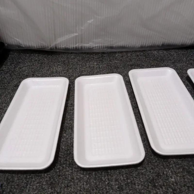 50 pcs Styrofoam buah tatakan uk 21*10 Piring 0