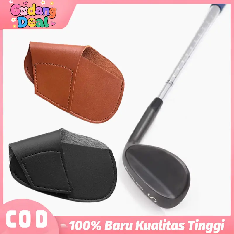 Cover Stik Golf Headcover Kulit Sarung Pelindung Club Golf Tutup Driver & Putter Aksesoris Golf