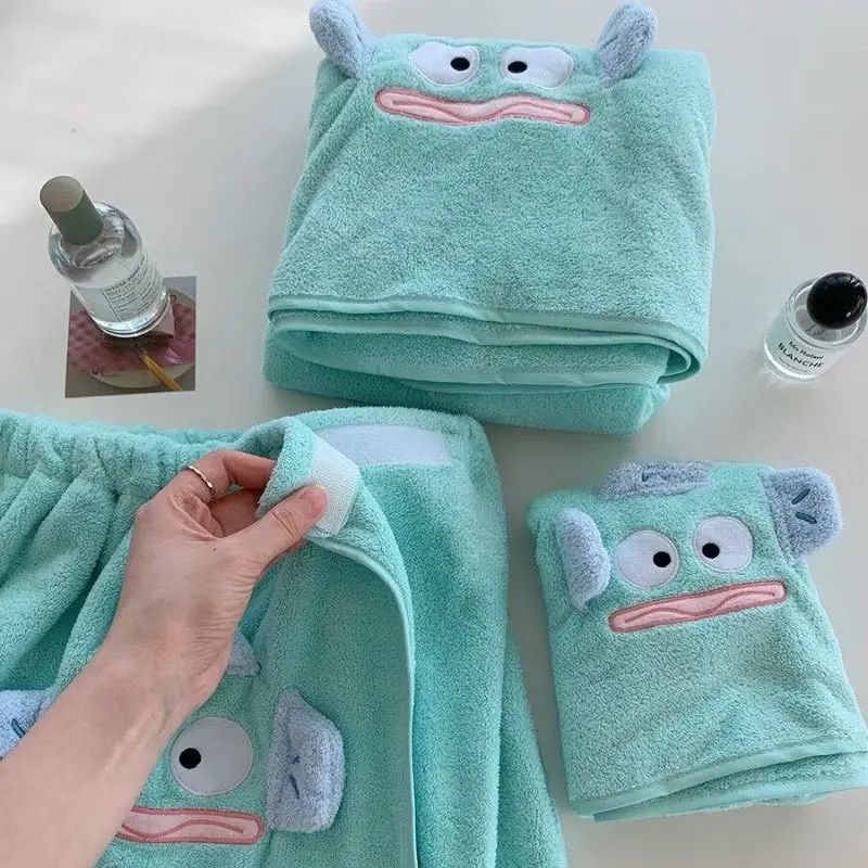 ￼Bộ Combo 3  món khăn dạng váy ( khăn quây-khăn trùm tóc-băng đô)  chất vải mềm mịn thấm hút mau khô 1