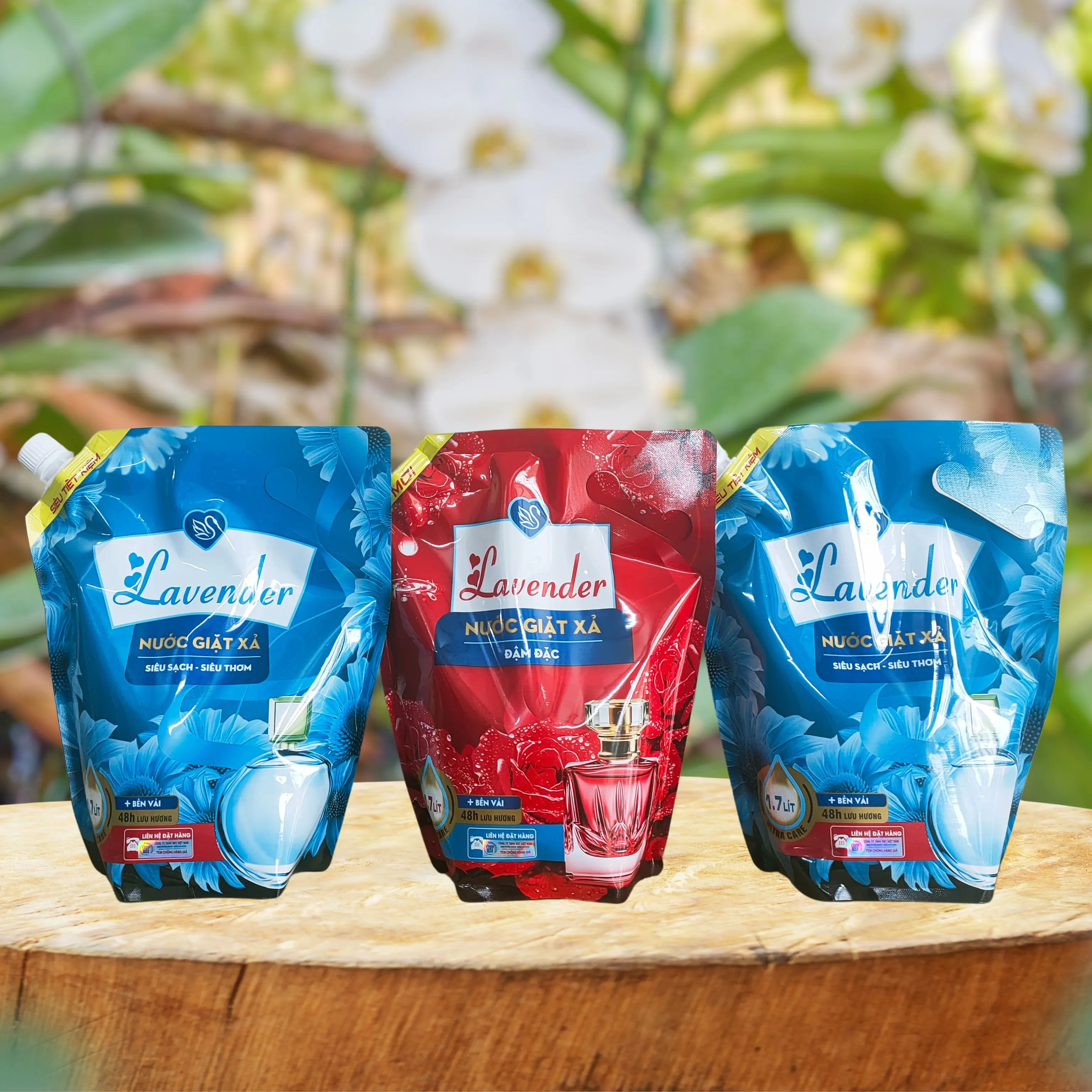 Combo 3 túi nước giặt hương Lavender bền lâu,giặt sạch sâu