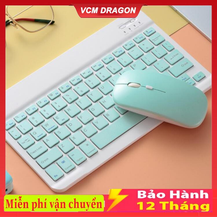 Bàn Phím Bluetooth Mini Không Dây Bluetooth 5.0 kèm theo chuột Bộ sản phẩm Cho Điện Thoại Ipad Máy Tính Laptop