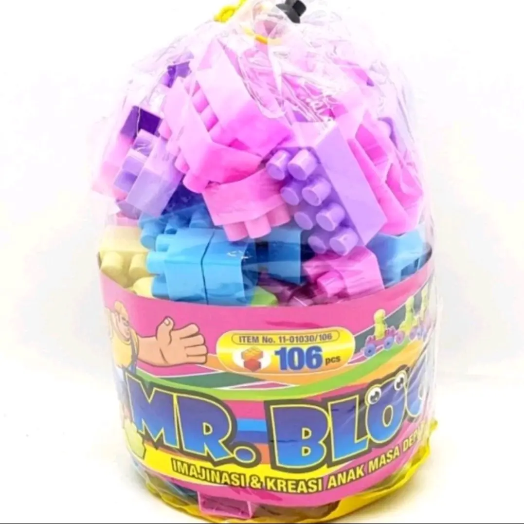 mainan blok lego besar isi 106 pc