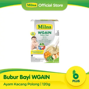 Milna Bubur Bayi Wgain Ayam Kacang Polong 120gr 6+