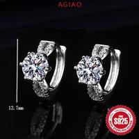 Gambar AGIAO S925 Perak Enam Cakar 1 Karat 5A Anting Zirkon Khusus Wanita Perhiasan Telinga Eropa Dan Amerika - 1 karat (6mm) dari A.GIAO.ID Kab. Gresik 5 Tokopedia