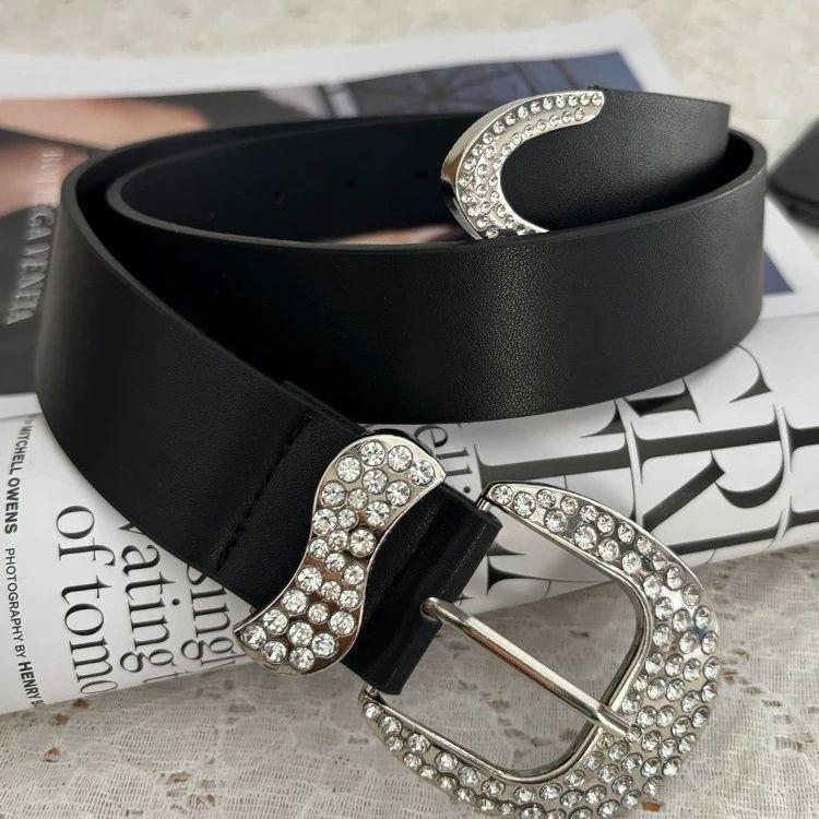 Product Introduction of Ins Niche Rhinestone Belt Millennium Hot Girl Trendy Decoration Accessories Personality American Dark Style Belt for Women Shorts Y2K shapewear  corset 10